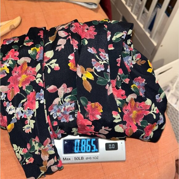 vintage Express Cottagecore Floral V-Neck Button Front Midi Dress Women’s Sz 7/8 - Picture 11 of 11